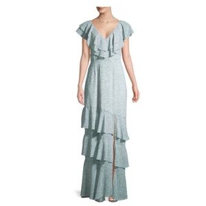 Wayf The Canbell Ruffle Tiered Gown